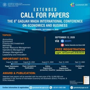 Gamaiceb Gadjah Mada International Conference On Economics And Business